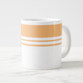 Caneca De Café Grande Escórias de corrida laranja-cor-de-pêssego clara