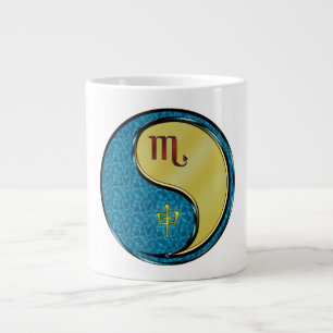 Caneca De Café Grande Escorpião & Macaco de Metal