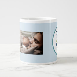 Caneca De Café Grande Escritura e Dia de os pais de fotos