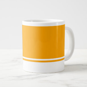 Caneca De Café Grande Esforço desportivo Laranja Brilhante Laranja Laran