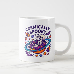 Caneca De Café Grande Espaço de Design Assustadoramente Cósmico Esquelet