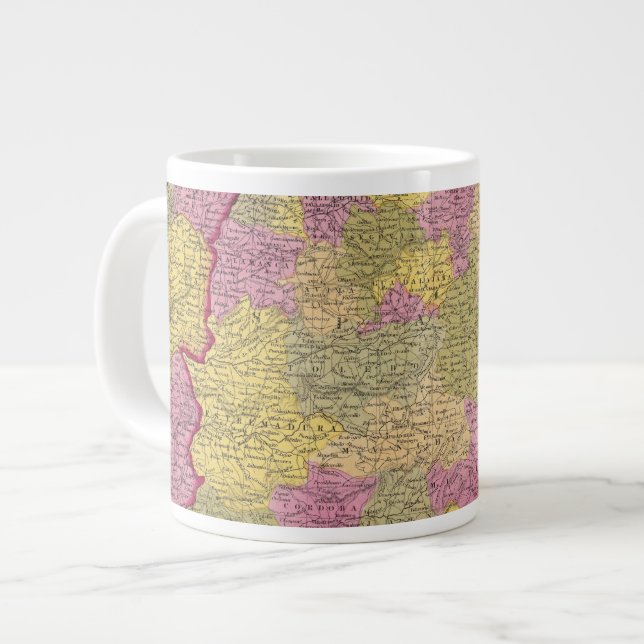 Caneca De Café Grande Espanha E Portugal 2 (Frente Esquerda)