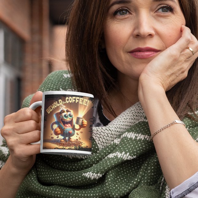 Caneca De Café Grande Espera... café! (Criador carregado)