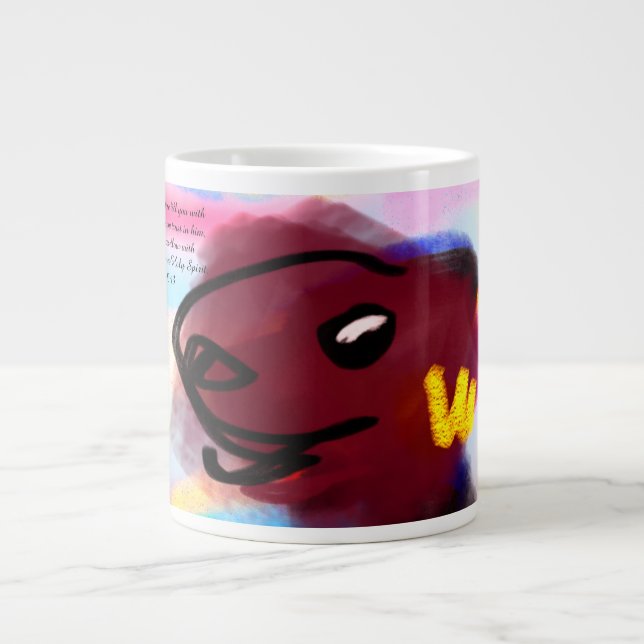 Caneca De Café Grande esperança alegria (Frente)