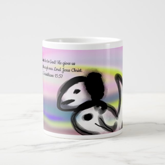 Caneca De Café Grande esperança de Jesus  (Frente)