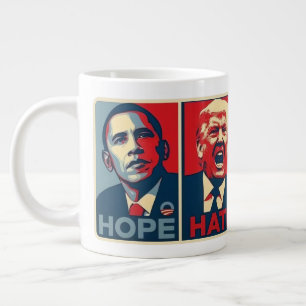 Caneca De Café Grande Esperança Ódio Cura Crescer Harris Walz Eleição 20