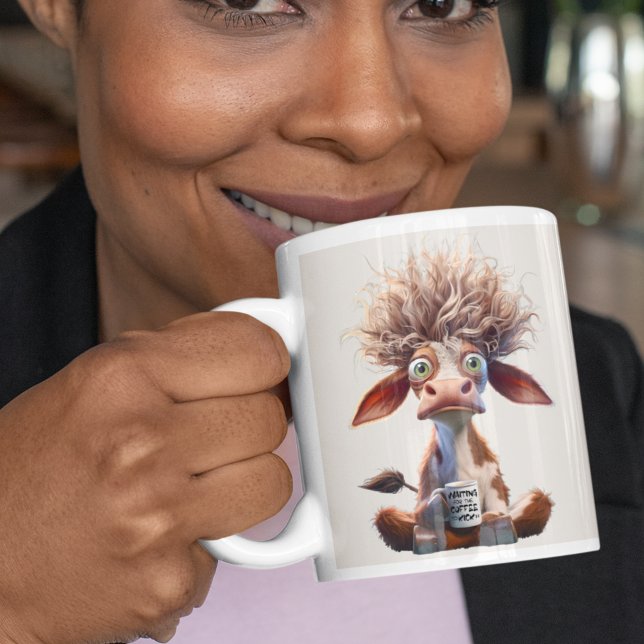 Caneca De Café Grande Esperando o café entrar (Criador carregado)