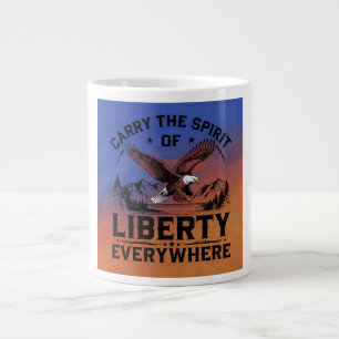 Caneca De Café Grande Espírito da Liberdade