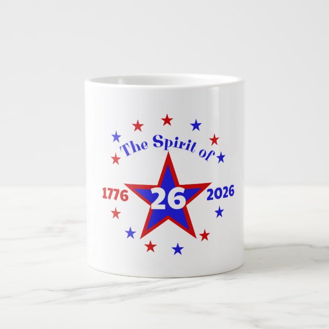 CANECA DE CAFÉ GRANDE ESPÍRITO DE 26 - SEMIQUINCENTENNIAL (Frente)