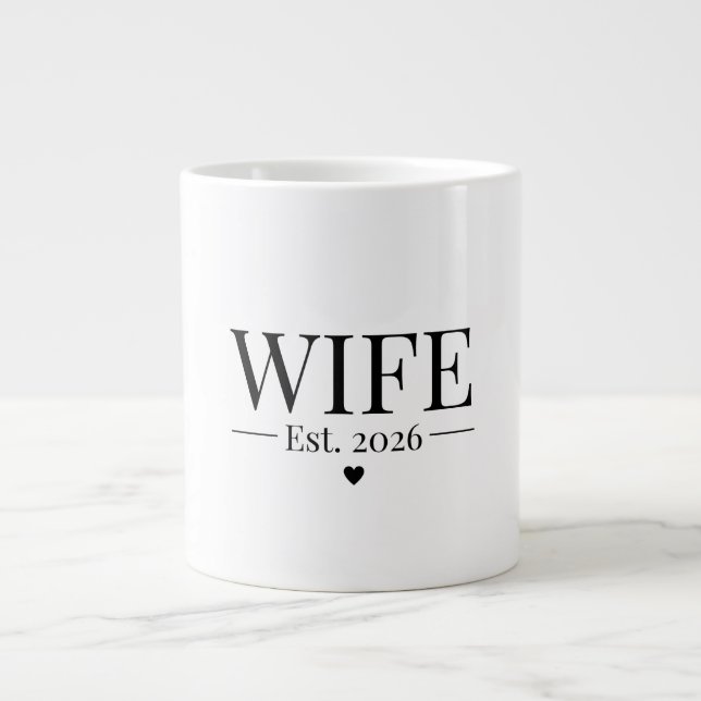 Caneca De Café Grande Esposa Estabelecida 2026 (Frente)