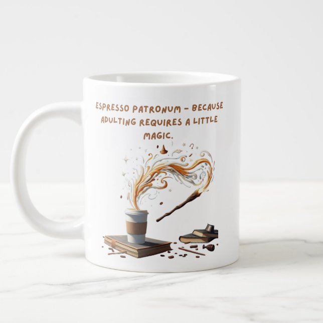 Caneca De Café Grande Espresso Patronum - Um pouco de magia (Esquerda)