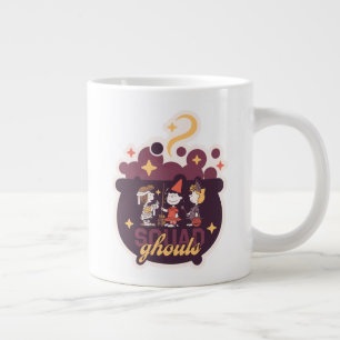 Caneca De Café Grande Esquadrão de Amendoins Bruxas Caldeirão Halloween