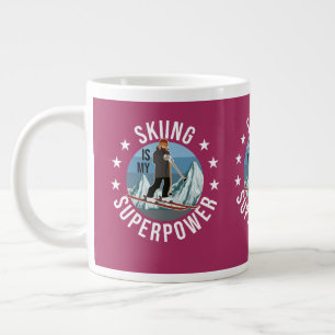 Caneca De Café Grande Esqui É Minha Superpotência
