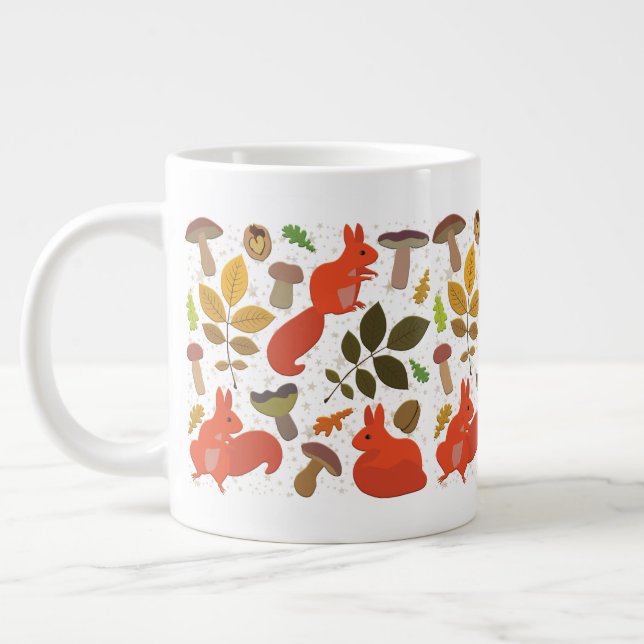 Caneca De Café Grande Esquilo (Esquerda)