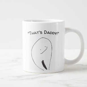 Caneca De Café Grande Esse é o Pai Jumbo mug de Rosa