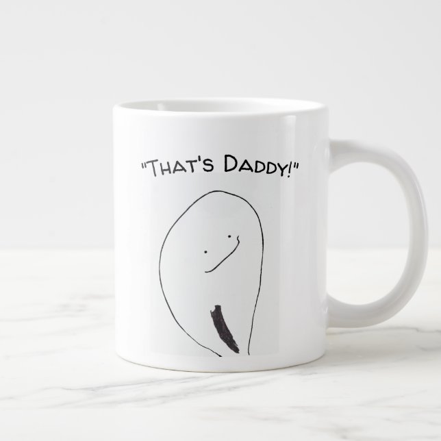 Caneca De Café Grande Esse é o Pai Jumbo mug de Rosa (Direita)