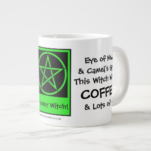 Caneca De Café Grande Esta bruxa quer café JUMBO pagan wiccan mug