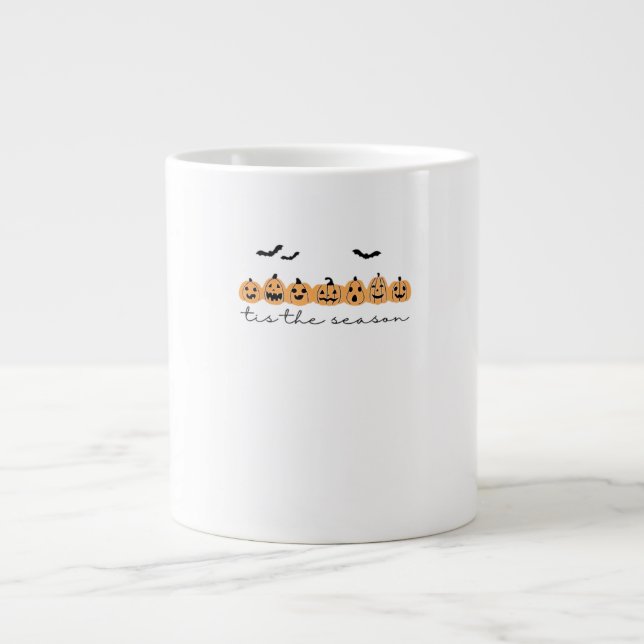 Caneca De Café Grande Esta É A Época De Halloween Spooky, Época De Hallo (Frente)