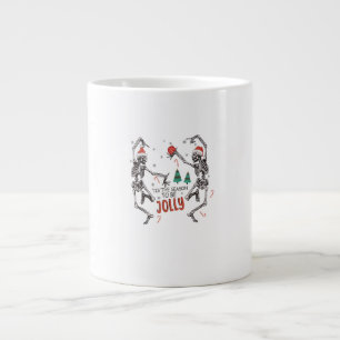 Caneca De Café Grande Esta É A Época Para Jolly Funny Christmas Skeleton