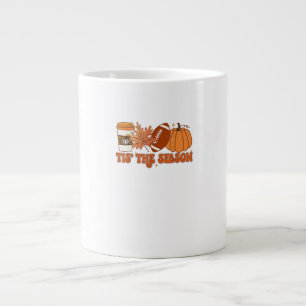 Caneca De Café Grande Esta É A Época Pumpkin Folaf Futebol De Ação De Gr