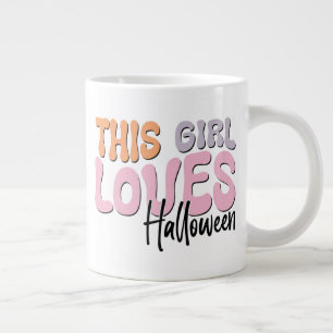 Caneca De Café Grande Esta Menina Adora Halloween