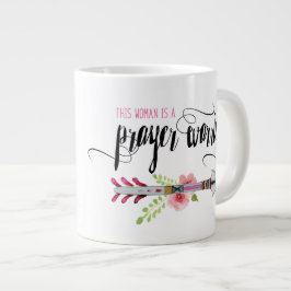 Caneca De Café Grande Esta mulher é uma guerreira de oração Mug