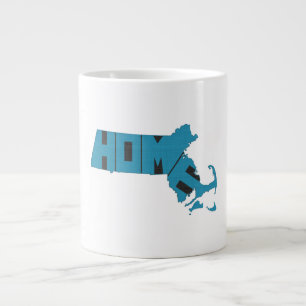 Caneca De Café Grande Estado da Casa de Massachusetts