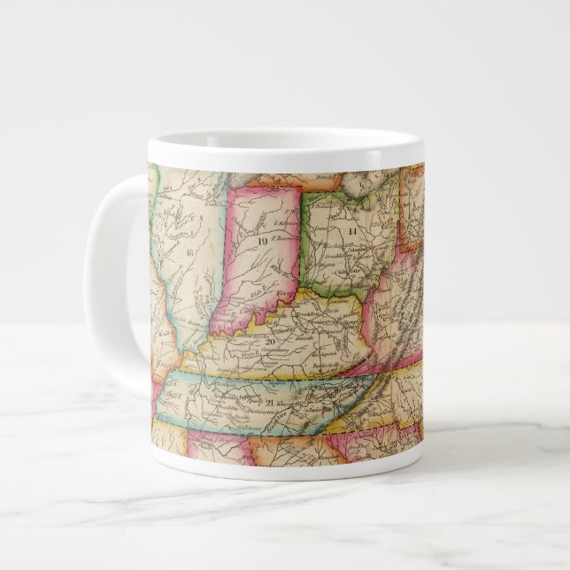 Caneca De Café Grande Estados Unidos 11 (Frente Esquerda)