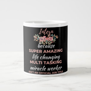 Caneca De Café Grande Estagiário Porque Super Incrível Mudança de Vida