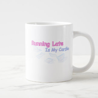 Caneca De Café Grande Estar Atrasado é Meu Treino de Cardio