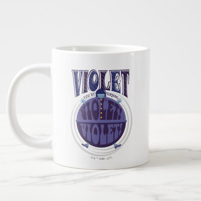 Caneca De Café Grande Estás a tornar-te violeta, Violet! (Esquerda)