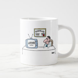 Caneca De Café Grande Estate Lawyer Probate Law Cartoon Funny Jumbo