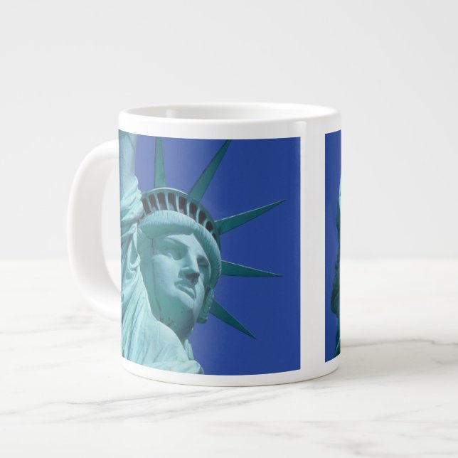 Caneca De Café Grande Estátua da Liberdade, Nova York, EUA 8 (Frente Esquerda)