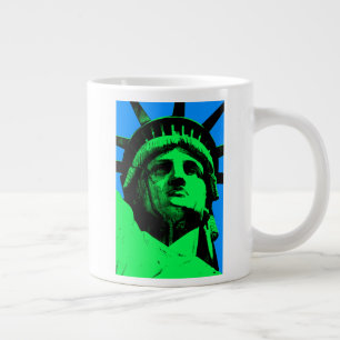 Caneca De Café Grande Estátua de Pop