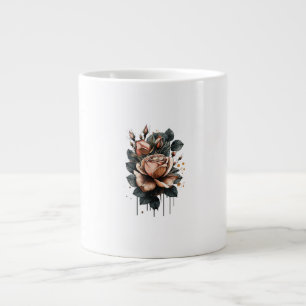 Caneca De Café Grande Estética de Fada Goblincore e Cottagecore Cogumelo