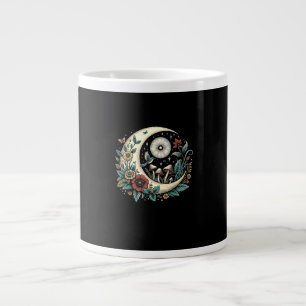 Caneca De Café Grande Estético Goblincore Cottagecore Cogumelo Minimal 