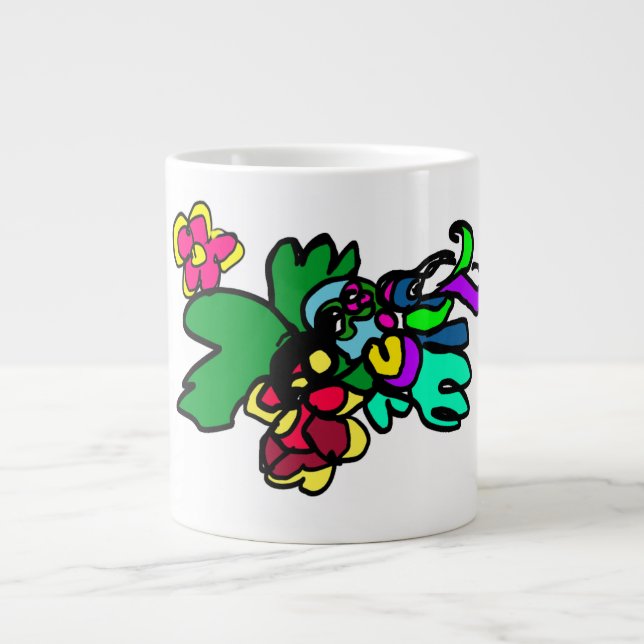 Caneca De Café Grande Estilo beija-flor  (Frente)