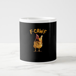 Caneca De Café Grande Estilo Criativo Clássico do F-Caw-F-Frango