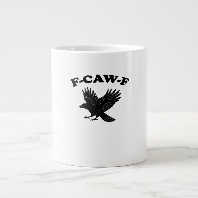 Caneca De Café Grande Estilo Criativo F-Caw-F (Frente)