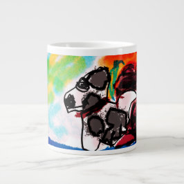 Caneca De Café Grande Estilo de amante Dalmático