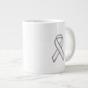 Caneca De Café Grande Estilo de Cinto Cria Branco Sensibilização para a 