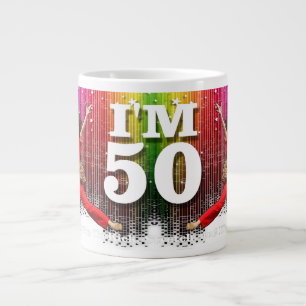 Caneca De Café Grande Estou com 50 Sally O'Malley Divertido Aniversário 