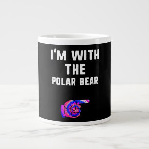 Caneca De Café Grande Estou Com Casal De Dia Das Bruxas De Tie Dye Do Ur