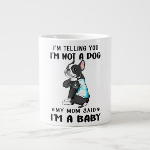 Caneca De Café Grande Estou Dizendo Que Não Sou Um Cachorro Que Minha Mã