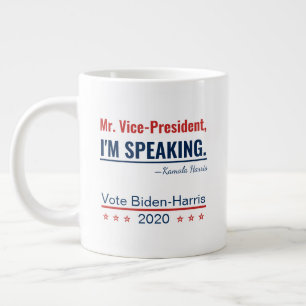 Caneca De Café Grande Estou falando com Kamala Harris Vice-presidente 20
