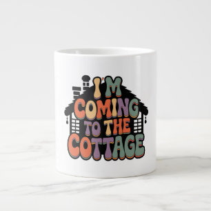 Caneca De Café Grande Estou indo para o Chalé