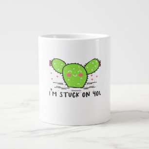 Caneca De Café Grande Estou Preso Em Você Cactus Estilo Fofo 