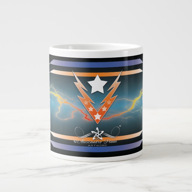 Caneca De Café Grande Estrelas Branqueadoras (Frente)