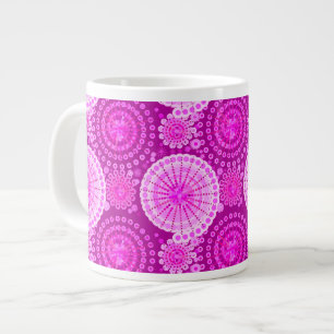 Caneca De Café Grande Estrelas e pineiras, ametista roxo