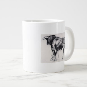 Caneca De Café Grande Estudo de Toro Azul